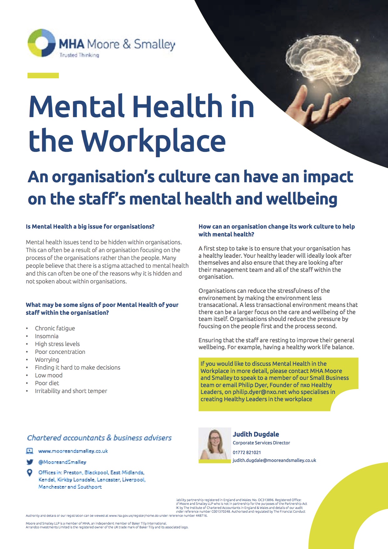 mental health in the workplace case study